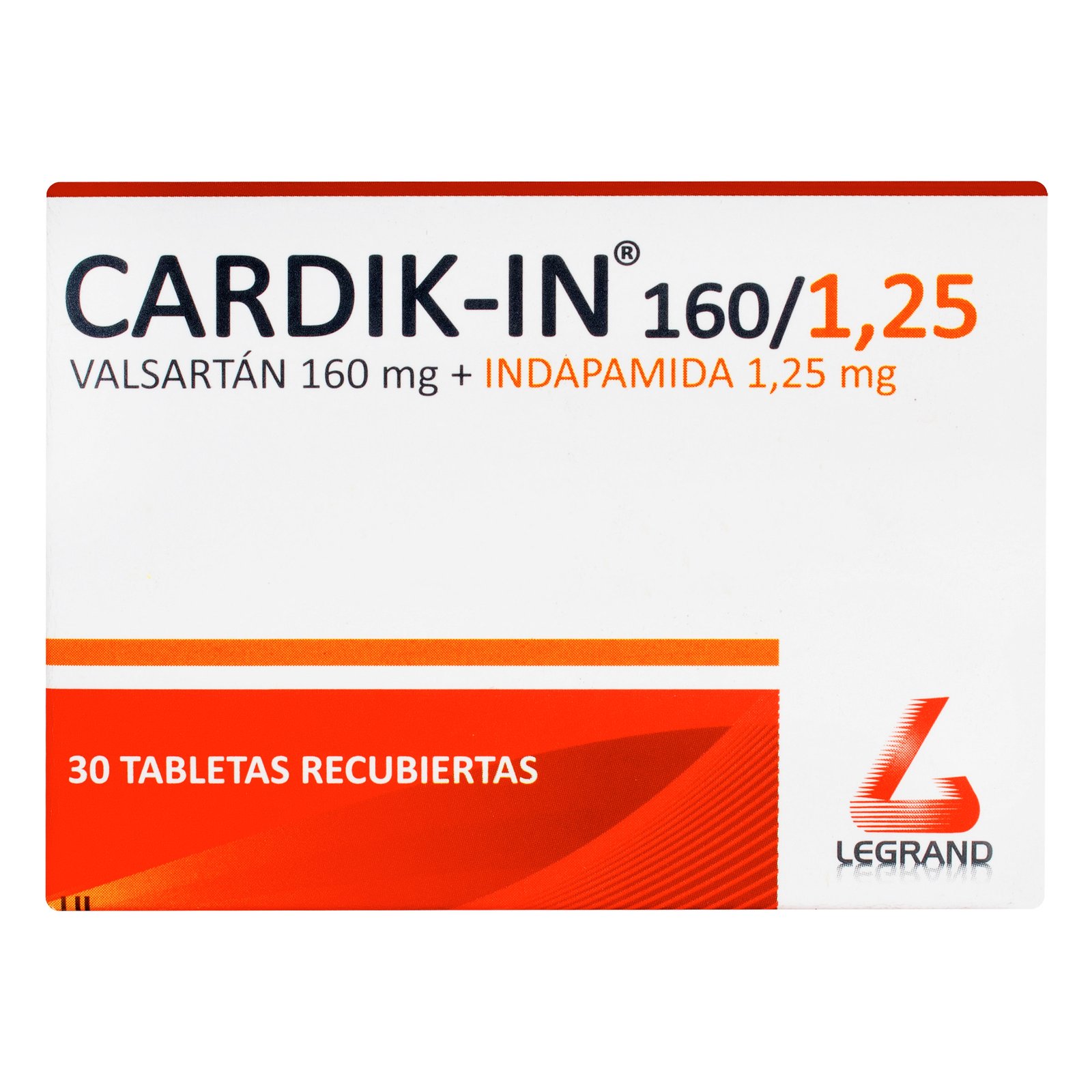 Cardik-IN 160/1,25 mg x 30 tabletas