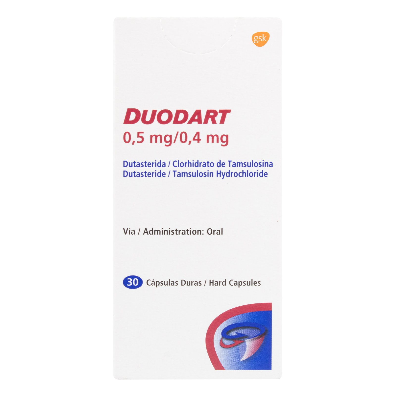 Duodart 0,5/0,4 mg x 30 cápsulas