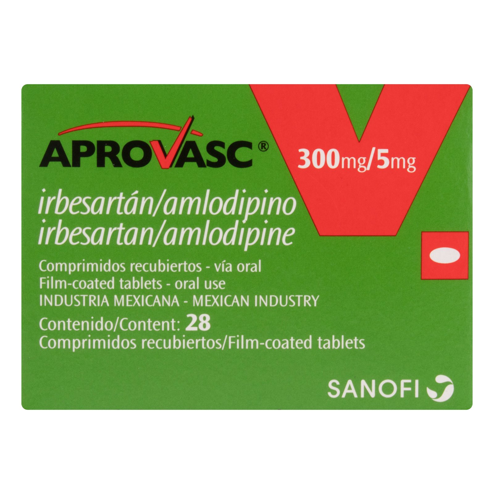 Aprovasc 300 mg / 5 mg x28