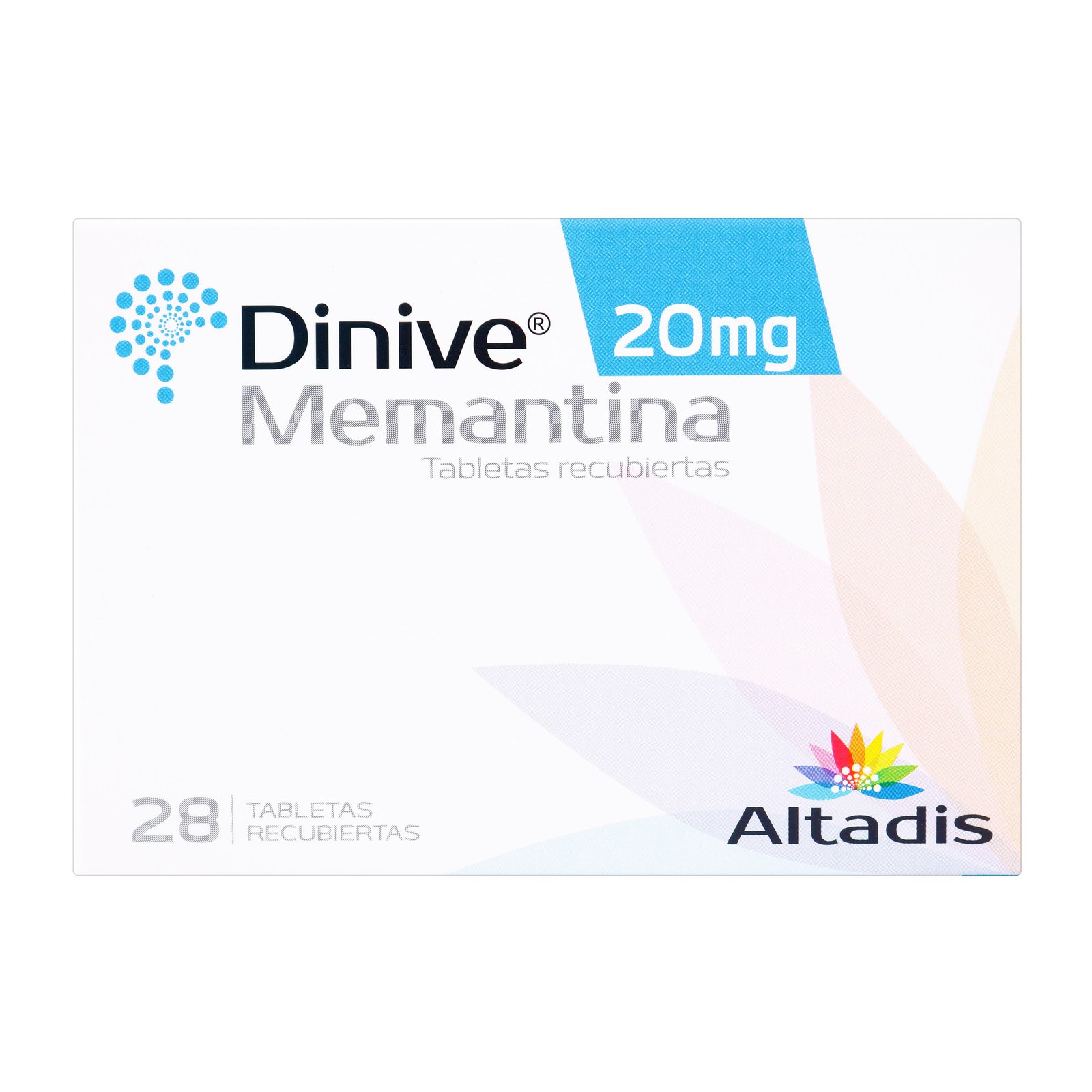 DINIVE 20 MG 28 TBS RECUBI.