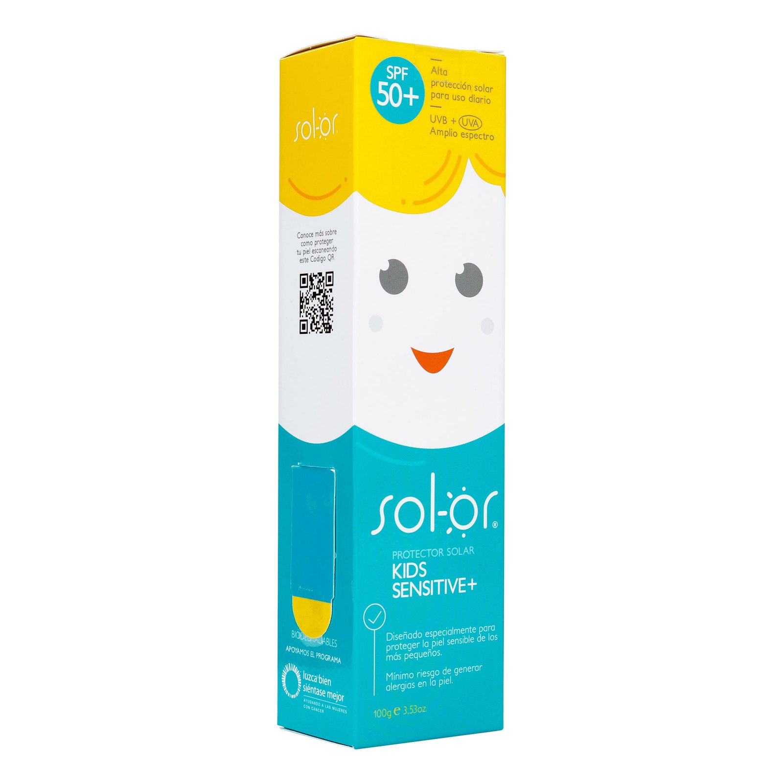 BLOQ SOL-OR KIDS TUBO 100 GRAMOS