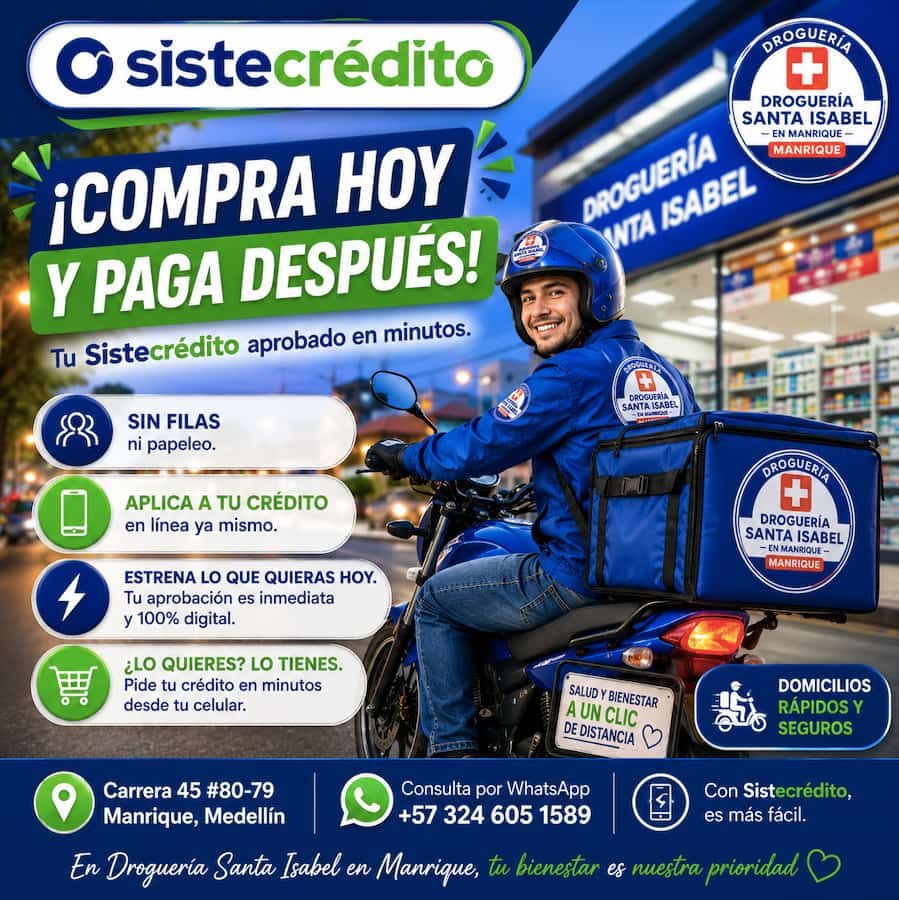 Crédito fácil Droguería Manrique